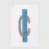 戦闘歩兵バッジCIB陸軍退役軍人 ゴルフタオル (正面)