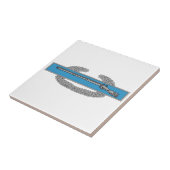 戦闘歩兵バッジCIB陸軍退役軍人 タイル (側面)