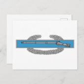 戦闘歩兵バッジCIB陸軍退役軍人 ポストカード (正面/裏面)