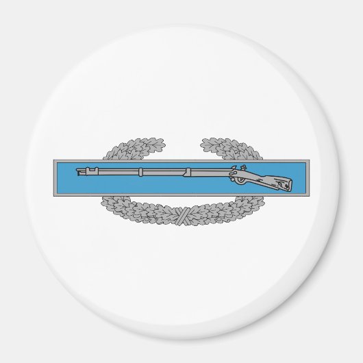 戦闘歩兵バッジCIB陸軍退役軍人 マグネット (正面)