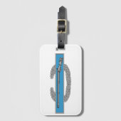 戦闘歩兵バッジCIB陸軍退役軍人 ラゲッジタグ (正面縦)