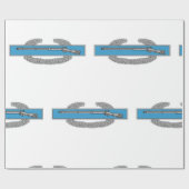 戦闘歩兵バッジCIB陸軍退役軍人 ラッピングペーパー (フラット)