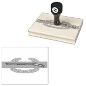 戦闘歩兵バッジCIB陸軍退役軍人 ラバースタンプ (押印)