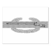 戦闘歩兵バッジCIB陸軍退役軍人 ラバースタンプ (インプリント)