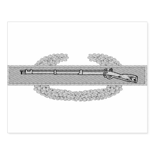 戦闘歩兵バッジCIB陸軍退役軍人 ラバースタンプ (インプリント)