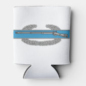 戦闘歩兵バッジCIB陸軍退役軍人 缶クーラー (正面)