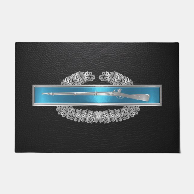 戦闘歩兵バッジCIB ドアマット (正面)