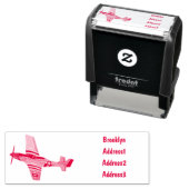 戦闘爆撃機の漫画イラストレーション セルフインキングスタンプ (インサイチュ)