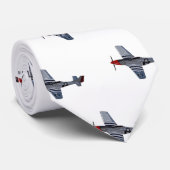 戦闘爆撃機の漫画イラストレーション ネクタイ (ロール)