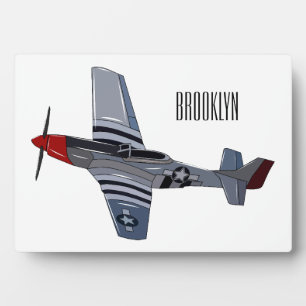 戦闘爆撃機の漫画イラストレーション フォトプラーク