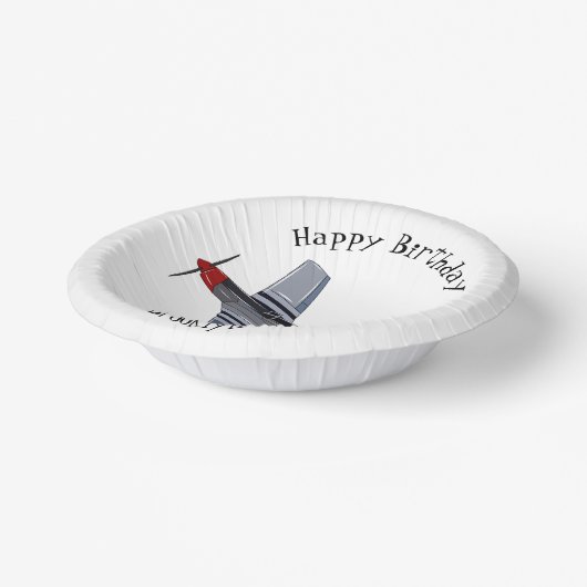 戦闘爆撃機の漫画イラストレーション ペーパーボウル (傾斜あり)