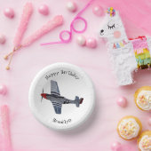 戦闘爆撃機の漫画イラストレーション ペーパーボウル (パーティー)