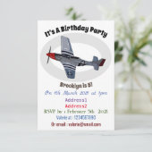 戦闘爆撃機の漫画イラストレーション 招待状 (スタンド正面)