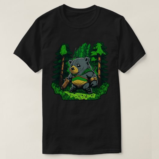 戦闘用ウォンバット Tシャツ (デザイン正面)