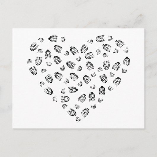 戦闘用ブーツハート ポストカード (正面)