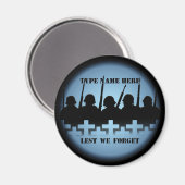 戦闘用マグネットを防ぐために忘れ兵士の献上品マグネット マグネット (正面/裏面)