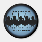 戦闘用マグネットを防ぐために忘れ兵士の献上品マグネット マグネット (正面)