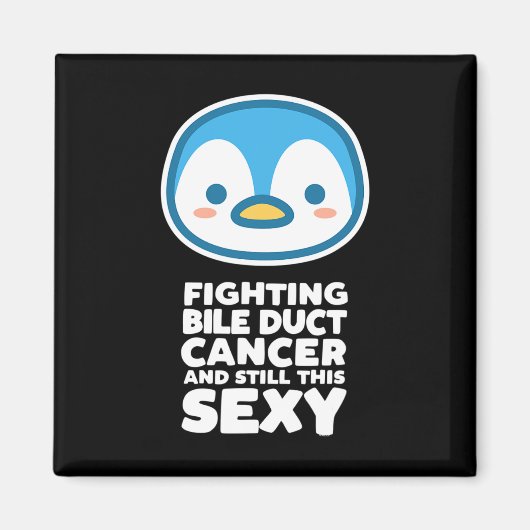 戦闘胆管がんY引用文Pengu マグネット (正面)