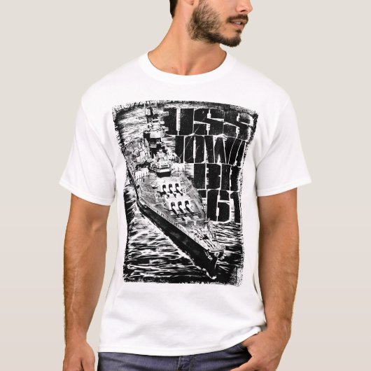 戦闘艦アイオワメンズ基本Tシャツ Tシャツ (正面)