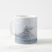 戦闘艦ビスマルク製マグカップ コーヒーマグカップ (正面左)