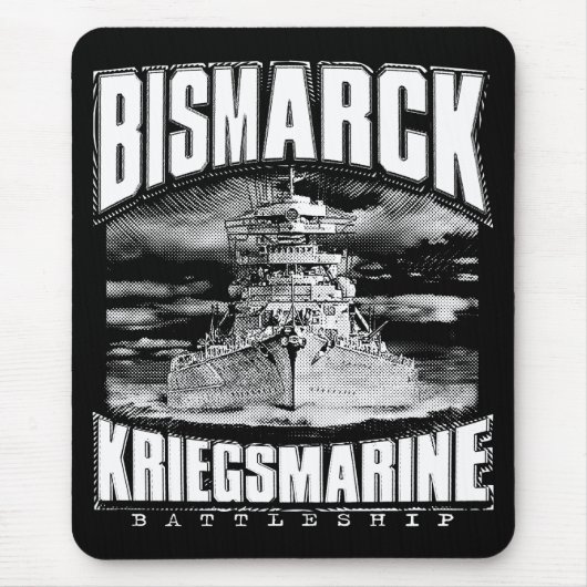戦闘艦ビスマルク マウスパッド (正面)