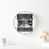 戦闘艦ビスマルク ラージ壁時計 (ホーム)