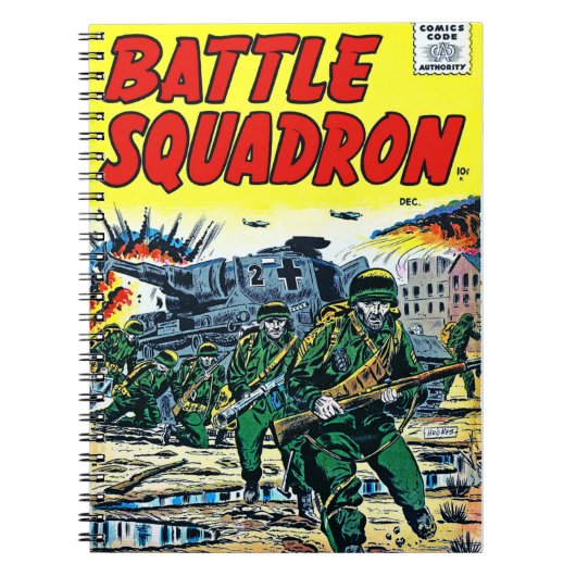 戦闘艦隊ヘリコプター戦争ヴィンテージ ノートブック (正面)