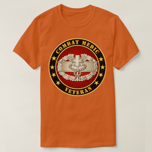 戦闘衛生兵ベテラン Tシャツ (デザイン正面)