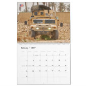 戦闘装甲車 – 米国軍隊装甲車 カレンダー (2月 2027)