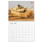 戦闘装甲車 – 米国軍隊装甲車 カレンダー (3月 2027)