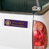 戦闘負傷者退役軍人軍隊パープルハート バンパーステッカー (トラック上)