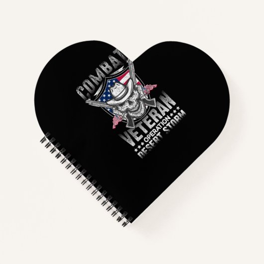 戦闘退役軍人作戦の砂嵐 ノートブック (正面)