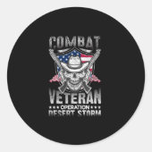 戦闘退役軍人作戦の砂嵐 ラウンドシール (正面)