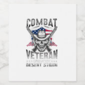 戦闘退役軍人作戦の砂嵐 ワインラベル (シングルラベル)