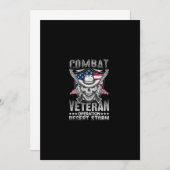 戦闘退役軍人作戦の砂嵐 招待状 (正面/裏面)