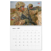 戦闘部隊 – 米国軍隊戦闘員 カレンダー (3月 2027)