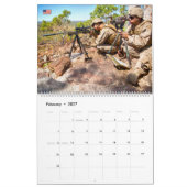 戦闘部隊 – 米国軍隊戦闘員 カレンダー (2月 2027)