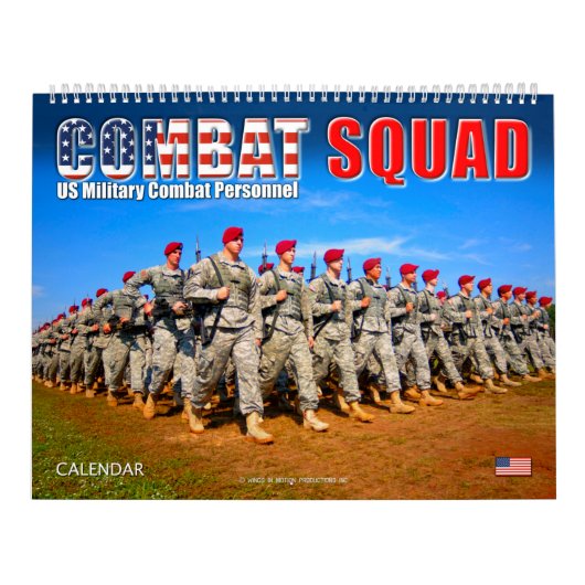 戦闘部隊 – 米国軍隊戦闘員 カレンダー (カバー)