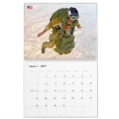 戦闘部隊 – 米国軍隊戦闘員 カレンダー (3月 2027)