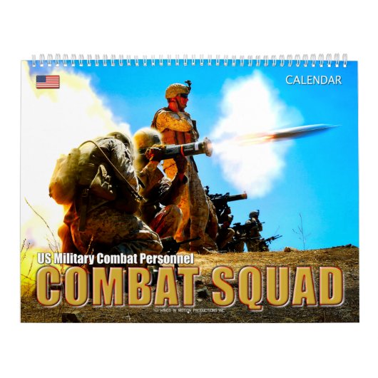 戦闘部隊 – 米国軍隊戦闘員 カレンダー (カバー)