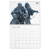 戦闘部隊 – 米国軍隊戦闘員 カレンダー (1月 2027)