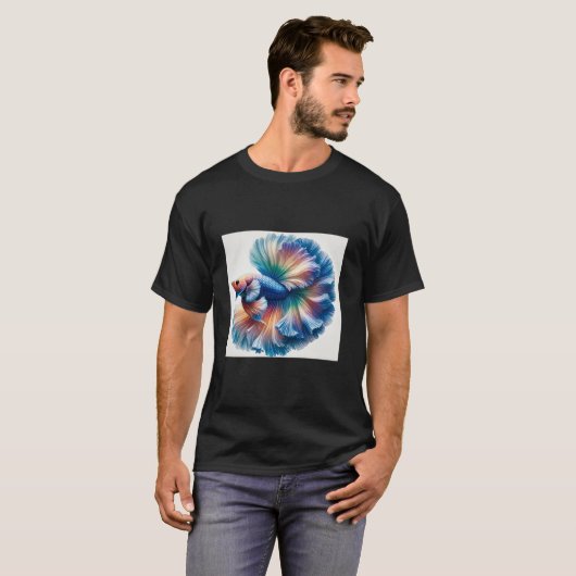 戦闘魚 Tシャツ (正面フル)