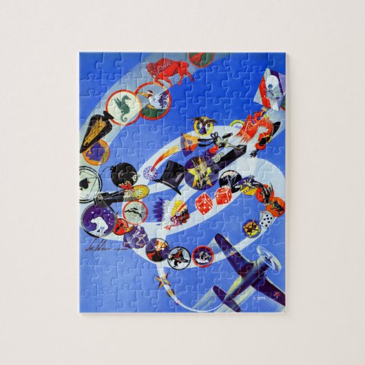 戦隊の記章 ジグソーパズル (縦)