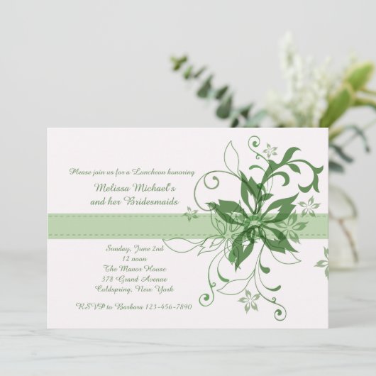 戯曲およびファンファーレの緑の招待状 招待状 (スタンド正面)