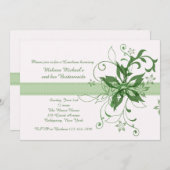 戯曲およびファンファーレの緑の招待状 招待状 (正面/裏面)