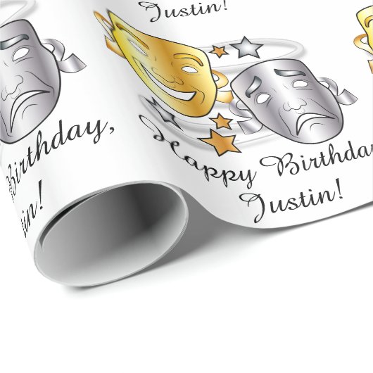 戯曲は喜劇および悲劇を覆います ラッピングペーパー (ロールコーナー)