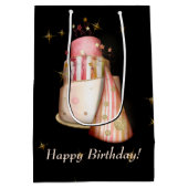 戯曲は誕生日のイメージを主演します ミディアムペーパーバッグ (裏面)