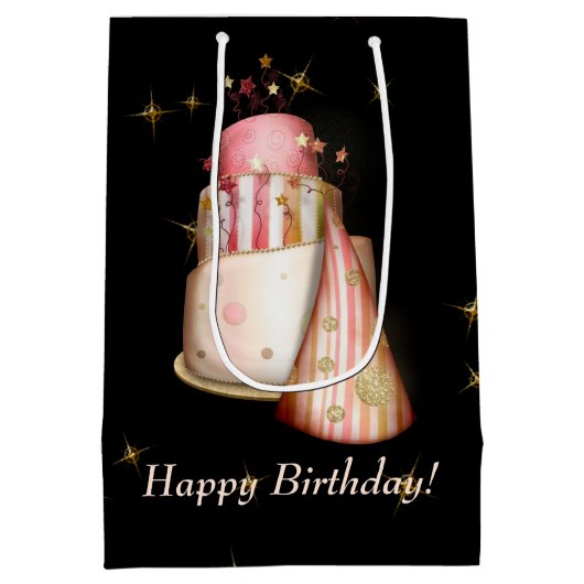 戯曲は誕生日のイメージを主演します ミディアムペーパーバッグ (裏面)