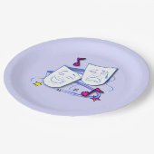 戯曲マスク: 喜劇および悲劇 ペーパープレート (アングル)