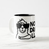 戯曲ラマのコーヒー・マグ無し ツートーンマグカップ (正面左)